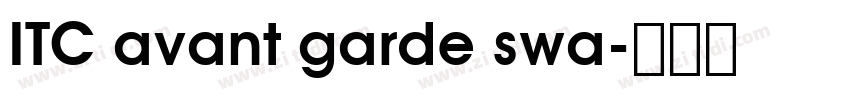 ITC avant garde swa字体转换